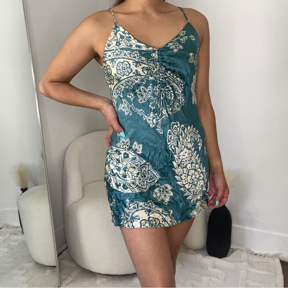 Zara Stain Paisley Print Dress